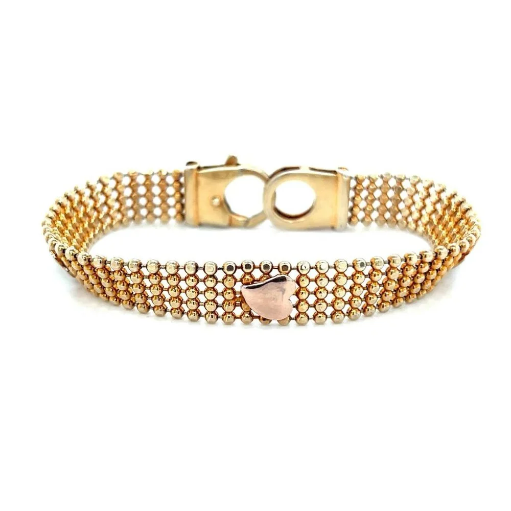 Beaded Heart‎ Bracelet